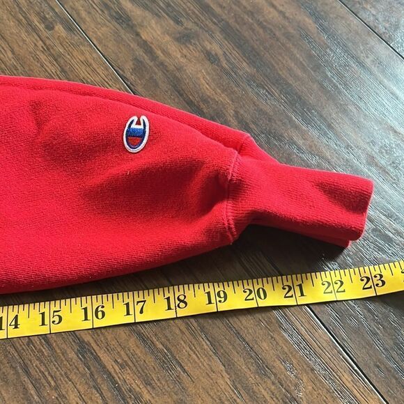 Champion Reverse Weave sweatshirt size M with smile face embroidered on chest - Picture 7 of 8